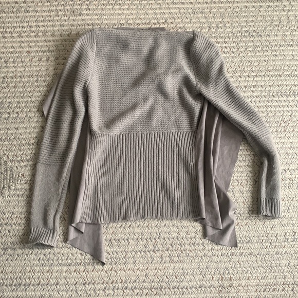Knit / suede cardigan - Picture 3 of 3